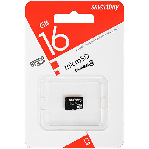 Купить Карта памяти Smartbuy microSDHC 16 ГБ [SB16GBSDCL10-00LE]  1325190. Характеристики, отзывы и цены в Донецке