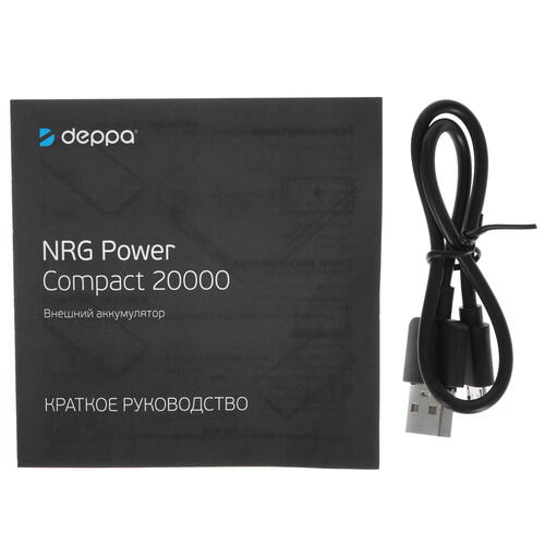 Купить Портативный аккумулятор DEPPA NRG Power черный  5099716. Характеристики, отзывы и цены в Донецке