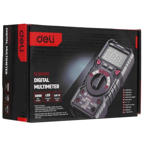 Купить Мультиметр Deli DL334303  9310952. Характеристики, отзывы и цены в Донецке