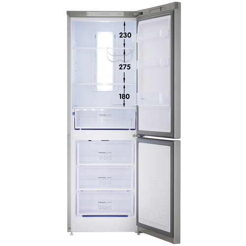 Купить Холодильник с морозильником   Бирюса M920NF серебристый  9055871. Характеристики, отзывы и цены в Донецке