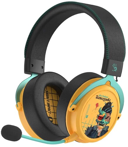 Купить Беспроводные/проводные наушники A4Tech Bloody MR595 желтый 2024  9196370. Характеристики, отзывы и цены в Донецке