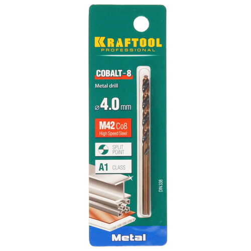 Купить Сверло спиральное KRAFTOOL 29656-4.2  9123289. Характеристики, отзывы и цены в Донецке