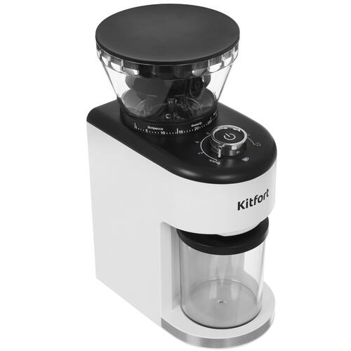 Купить Кофемолка электрическая Kitfort КТ-7205 белый  9095125. Характеристики, отзывы и цены в Донецке