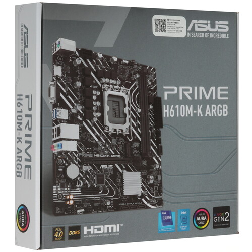 Купить Материнская плата ASUS PRIME H610M-K ARGB  5462268. Характеристики, отзывы и цены в Донецке