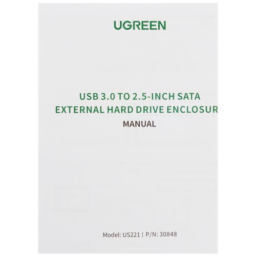 Купить 2.5" Внешний бокс Ugreen US221  4866690. Характеристики, отзывы и цены в Донецке