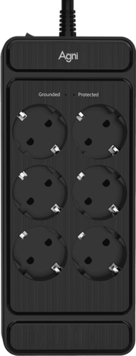 Купить Сетевой фильтр AGNI TP-FS6E черный  9289353. Характеристики, отзывы и цены в Донецке