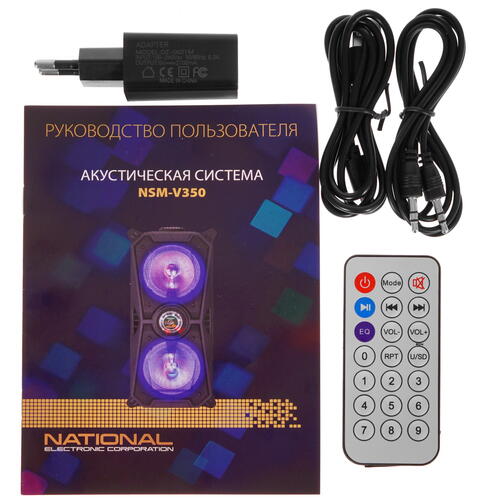 Купить Портативная аудиосистема National NSM-V350, черный  4880681. Характеристики, отзывы и цены в Донецке