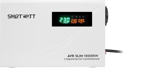 Купить Стабилизатор напряжения SMARTWATT AVR SLIM 1000RW  9098952. Характеристики, отзывы и цены в Донецке