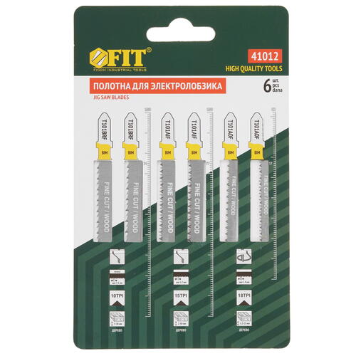 Купить Пилки для лобзика FIT 41012  9002770. Характеристики, отзывы и цены в Донецке