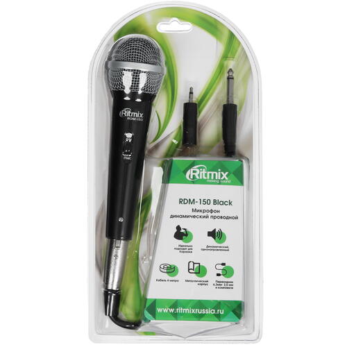 Купить Микрофон Ritmix RDM-150 черный  5457442. Характеристики, отзывы и цены в Донецке