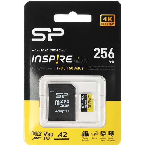 Купить Карта памяти Silicon Power Inspire microSDXC 256 ГБ  5640187. Характеристики, отзывы и цены в Донецке