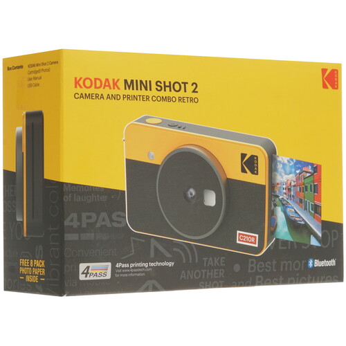 Купить Фотоаппарат моментальной печати Kodak Mini Shot Combo Retro 2 (C210R)  4789346. Характеристики, отзывы и цены в Донецке