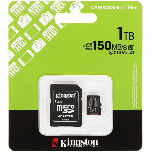 Купить Карта памяти Kingston microSDXC 1000 ГБ  5634464. Характеристики, отзывы и цены в Донецке