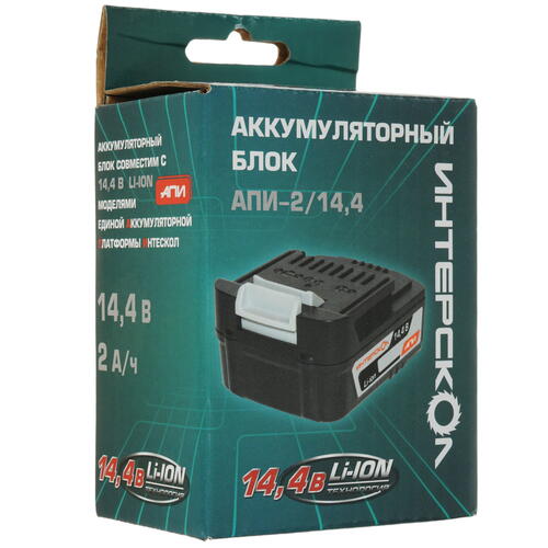 Купить Аккумулятор Интерскол АПИ-2.0/14.4  5077196. Характеристики, отзывы и цены в Донецке