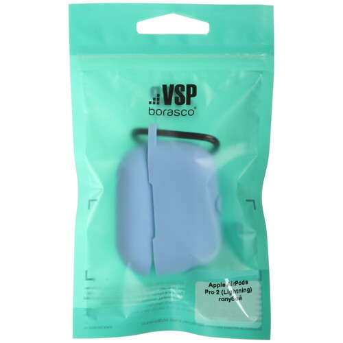 Купить Чехол Borasco для Apple AirPods Pro 2, Apple AirPods Pro (2nd generation) USB-C, голубой  5603071. Характеристики, отзывы и цены в Донецке