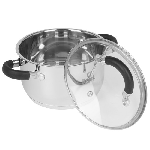 Купить Кастрюля Rashel Комфорт R-190к 1.9 л 16 см серебристый  9320934. Характеристики, отзывы и цены в Донецке