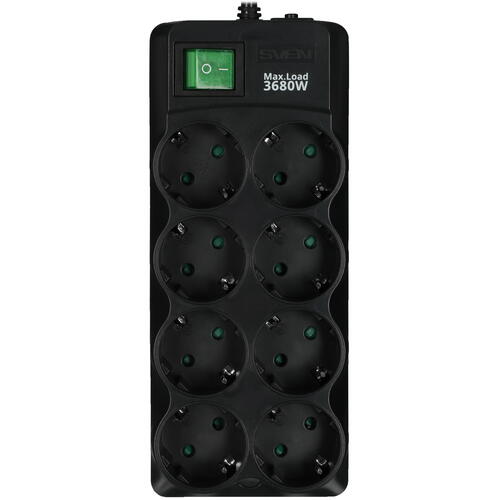 Купить Сетевой фильтр SVEN SF-08E-16 черный  5405815. Характеристики, отзывы и цены в Донецке