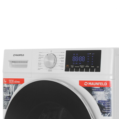 Купить Стиральная машина MAUNFELD MFWM127IWH02 белый  9292515. Характеристики, отзывы и цены в Донецке