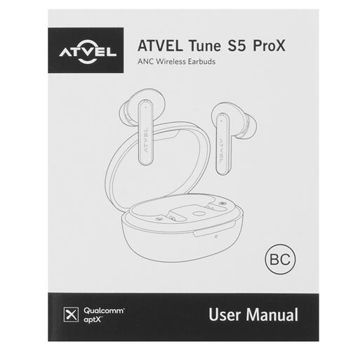 Купить Наушники TWS Atvel Tune S5 ProX серый 2023  9961895. Характеристики, отзывы и цены в Донецке