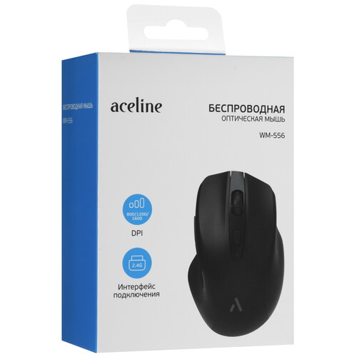 Купить Мышь беспроводная Aceline WM-556  черный  5438010. Характеристики, отзывы и цены в Донецке