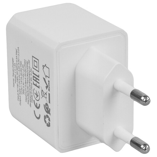 Купить Сетевое зарядное устройство Hoco CS13A белый  5609269. Характеристики, отзывы и цены в Донецке