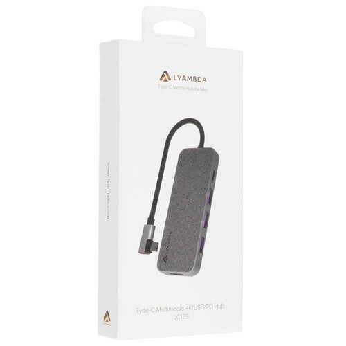 Купить Док-станция Lyambda Slim Aluminum LC129  5471177. Характеристики, отзывы и цены в Донецке