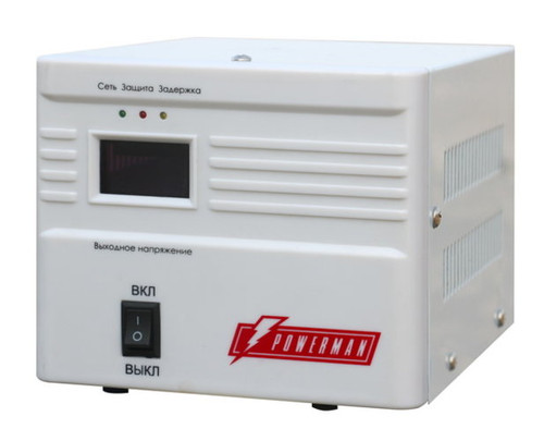 Купить Стабилизатор напряжения PowerMan AVS 500A  1163332. Характеристики, отзывы и цены в Донецке