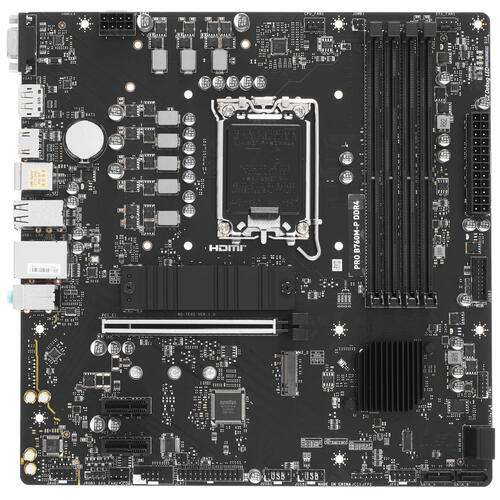 Купить Материнская плата MSI PRO B760M-P DDR4  5092062. Характеристики, отзывы и цены в Донецке