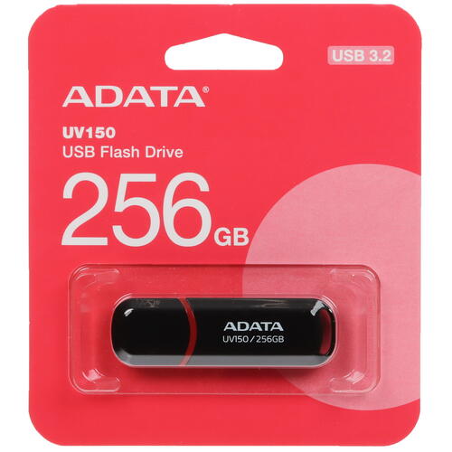 Купить Память USB Flash 256 ГБ ADATA UV150 [AUV150-256G-RBK]  5450262. Характеристики, отзывы и цены в Донецке