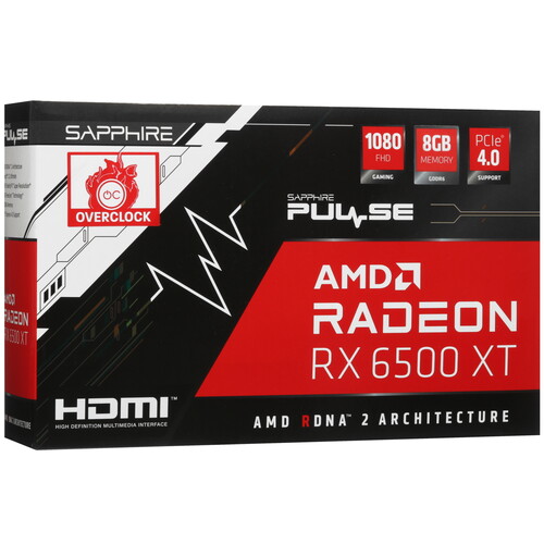 Купить Видеокарта Sapphire AMD Radeon RX 6500 XT PULSE OC  5481526. Характеристики, отзывы и цены в Донецке