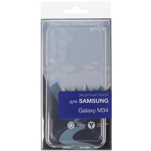 Купить Накладка  Aceline Silicone для Samsung Galaxy M34 прозрачный  5434754. Характеристики, отзывы и цены в Донецке