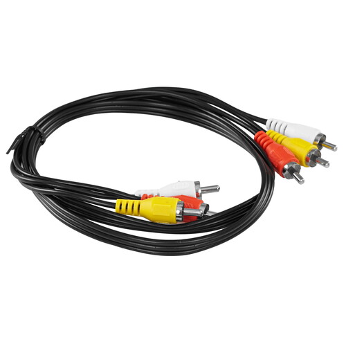 Купить Кабель   Сигнал RCA x3 - RCA x3 черный  5480126. Характеристики, отзывы и цены в Донецке