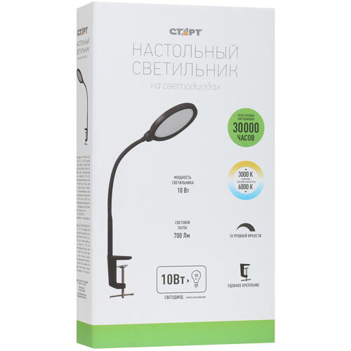 Купить Настольный светильник СТАРТ CT210 черный  5072824. Характеристики, отзывы и цены в Донецке