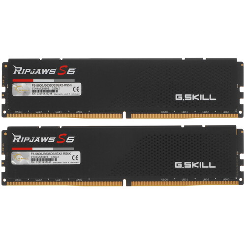Купить Оперативная память G.Skill Ripjaws S5 [F5-5600J3636D32GX2-RS5K] 64 ГБ  5031229. Характеристики, отзывы и цены в Донецке