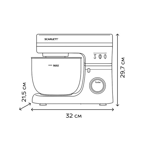 Купить Миксер Scarlett SC-SM10S53 черный  9263036. Характеристики, отзывы и цены в Донецке