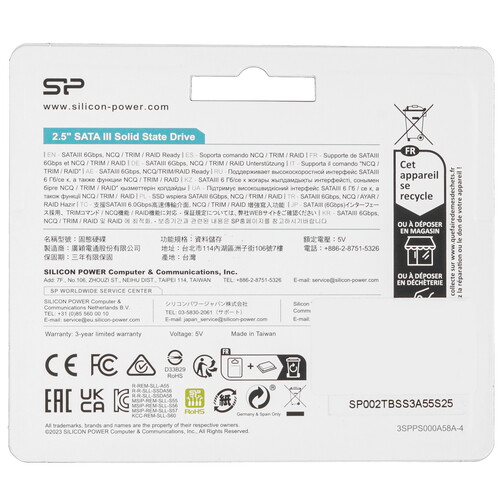 Купить 2000 ГБ 2.5" SATA накопитель Silicon Power Ace A55 [SP002TBSS3A55S25]  5458426. Характеристики, отзывы и цены в Донецке