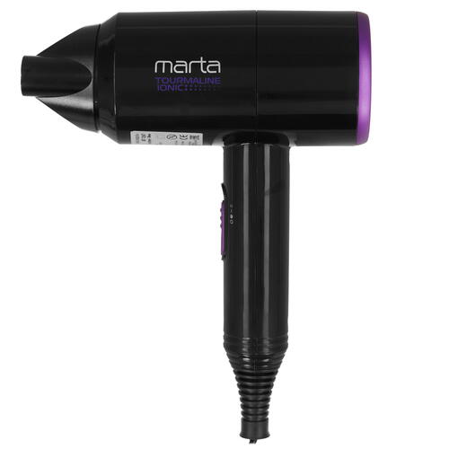 Купить Фен MARTA MT-1267 черный/фиолетовый  9058729. Характеристики, отзывы и цены в Донецке