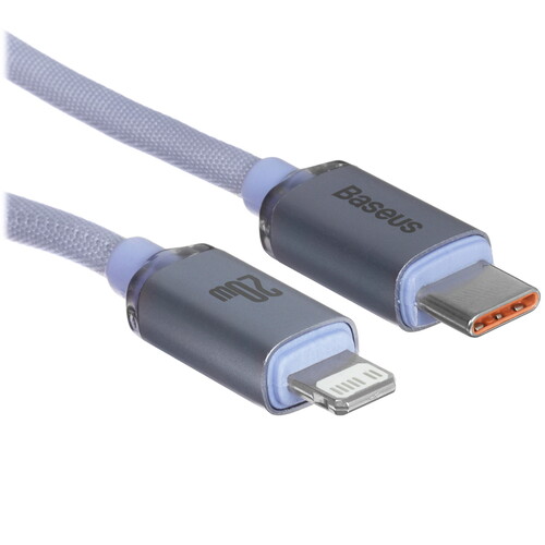 Купить Кабель круглый Baseus Lightning 8-pin - USB Type-C фиолетовый 2 м  5627610. Характеристики, отзывы и цены в Донецке