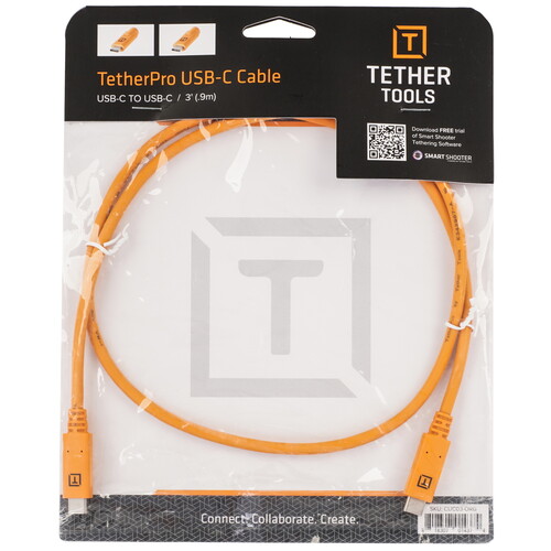 Купить Кабель круглый Tether Tools USB Type-C - USB Type-C оранжевый 1 м  5605735. Характеристики, отзывы и цены в Донецке