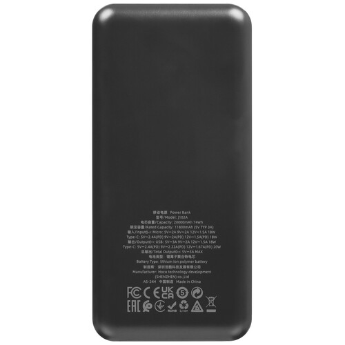 Купить Портативный аккумулятор Hoco J102A черный  5456257. Характеристики, отзывы и цены в Донецке