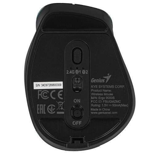 Купить Мышь беспроводная Genius Ergo 9000S  9140291. Характеристики, отзывы и цены в Донецке