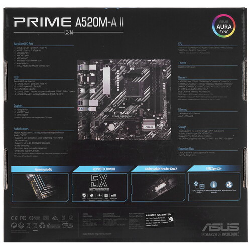 Купить Материнская плата ASUS PRIME A520M-A II/CSM  5463181. Характеристики, отзывы и цены в Донецке