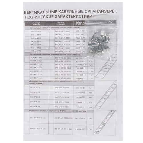 Купить Органайзер кабельный ЦМО ГКЗ-1U  8166761. Характеристики, отзывы и цены в Донецке