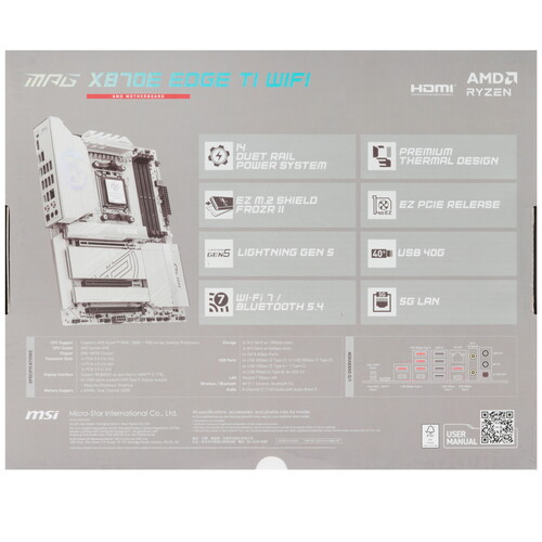 Купить Материнская плата MSI MPG X870E EDGE TI WIFI  5623370. Характеристики, отзывы и цены в Донецке