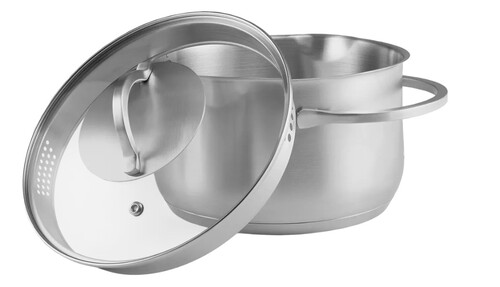 Купить Кастрюля Polaris Solid-20C 3.5 л 20 см серебристый  9139975. Характеристики, отзывы и цены в Донецке