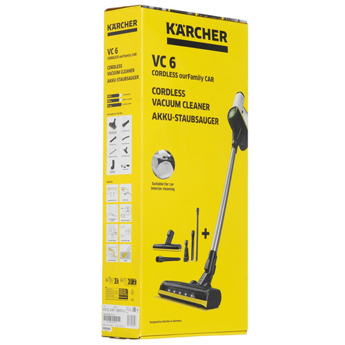 Купить Вертикальный пылесос  Karcher VC 6 Cordless ourFamily Car  черный  9208443. Характеристики, отзывы и цены в Донецке