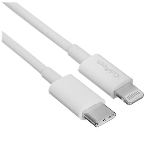 Купить Кабель круглый CUKTECH Lightning 8-pin - USB Type-C белый 1 м  5470328. Характеристики, отзывы и цены в Донецке