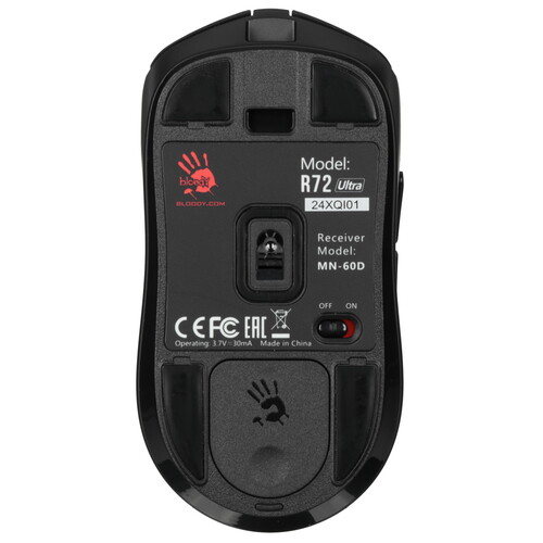 Купить Мышь беспроводная/проводная A4Tech Bloody R72 Ultra  черный  5615909. Характеристики, отзывы и цены в Донецке