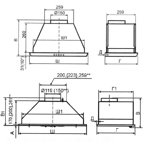 Купить Вытяжка полновстраиваемая Elikor Flat 42П-430-К3Д серебристый  5346461. Характеристики, отзывы и цены в Донецке