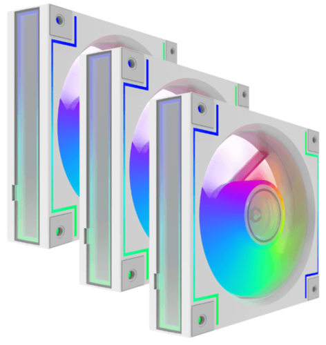 Купить Комплект вентиляторов GameMax RD300 [RD300WH] белый  9140447. Характеристики, отзывы и цены в Донецке